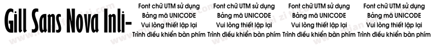 Gill Sans Nova Inli字体转换